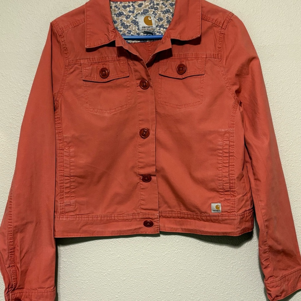 Carhartt Peach Cropped Women's Denim Jacket